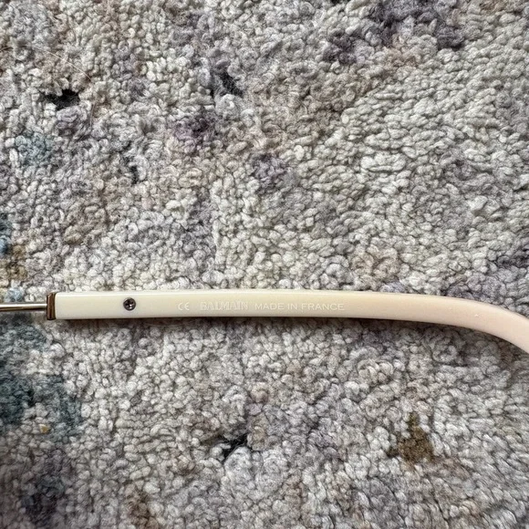 Y2K Balmain Black And Cream Sunglasses, BL2102 - Picture 7 of 11